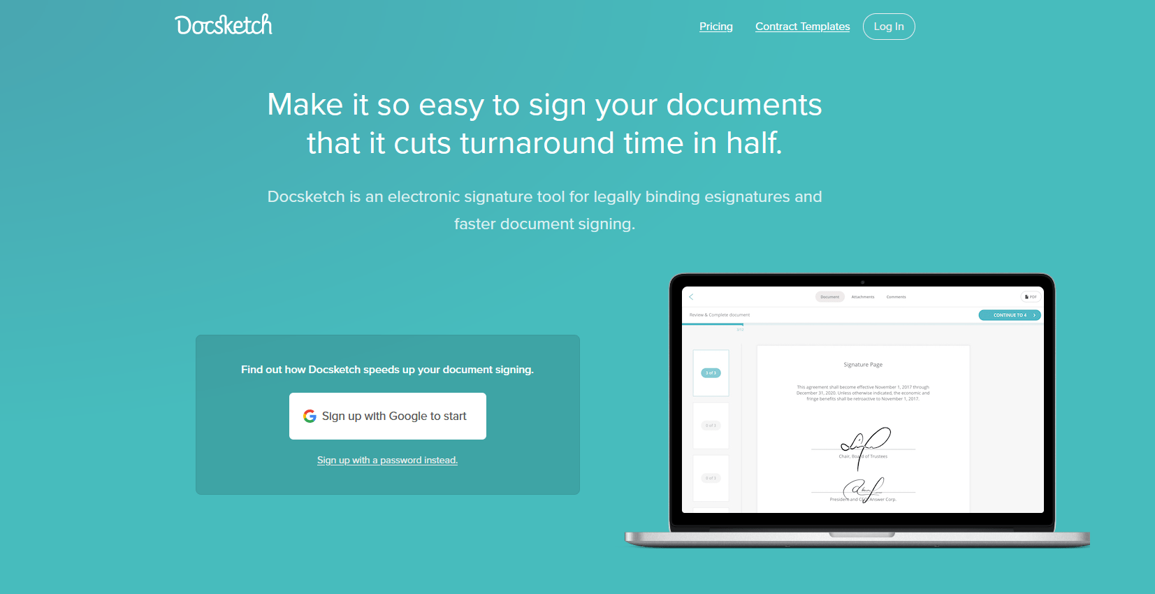 Easier or more easy. The document is signed with an Electronic Signature.